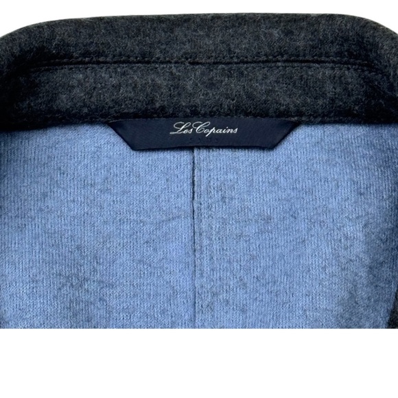Les Copains Gray Wool Blazer Sz 46 US 10 - Picture 9 of 14